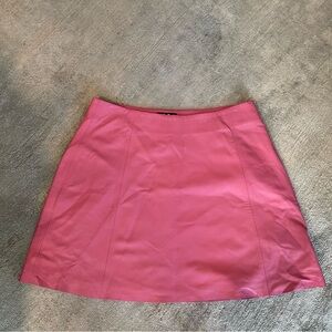 VEDA pink leather skirt